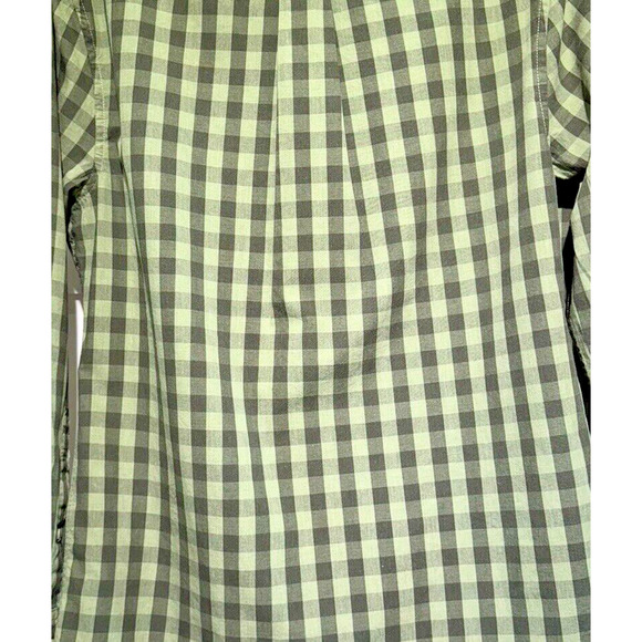 US POLO ASSN Men's Green Checkered Button Down Long Sleeve Shirt Size Medium - Picture 11 of 11